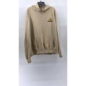 PEGADOR Men’s Tan Oversized Long Sleeve Pullover Casual Hoodie SZ L